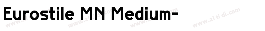 Eurostile MN Medium字体转换